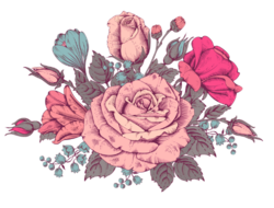 a vintage bouquet of flowers
