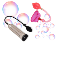 two kinds of pumps and a lot of bubbles 