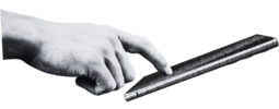 Typing on a smartphone